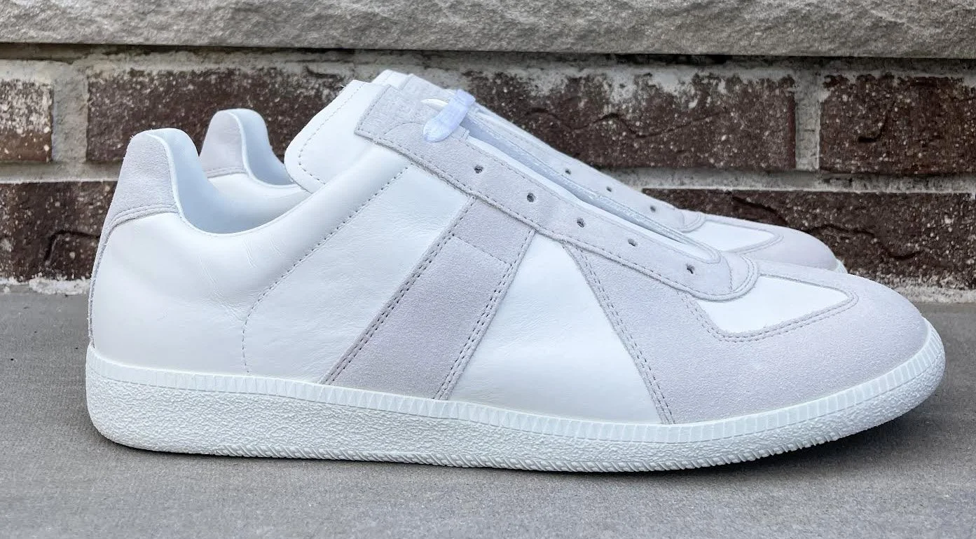 Maison Margiela Replica White / Grey Leather (Size 45) DS